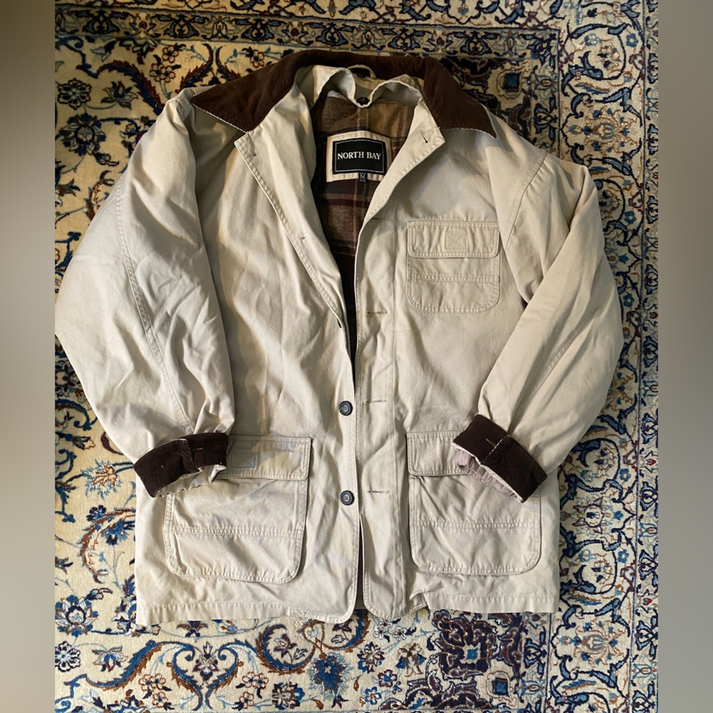 VTG oversized chore coat with a removable inner layer, men’s medium